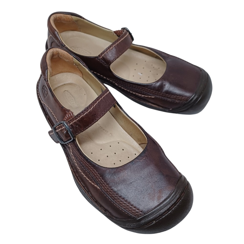Keen Brown Leather Flats